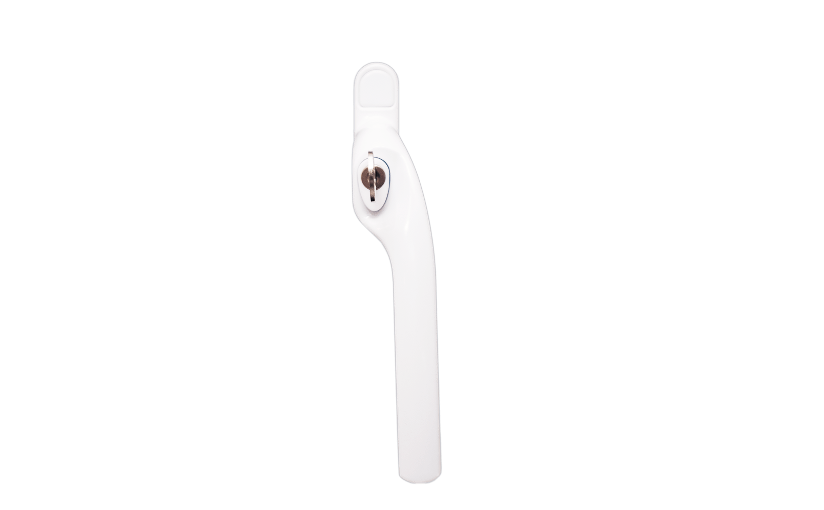 White handle with lock