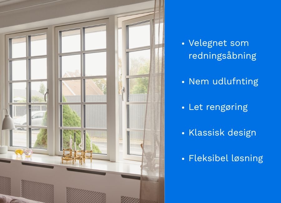 sidehængte vinduer fordele