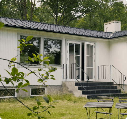 Dobbelt terrassedør fra Klar